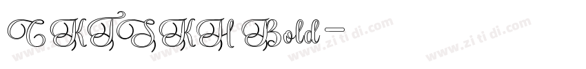 CKTSKH Bold字体转换